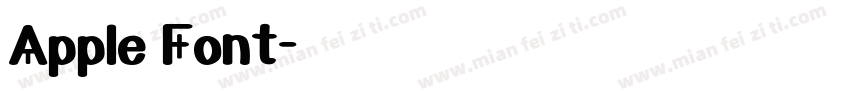 Apple Font字体转换
